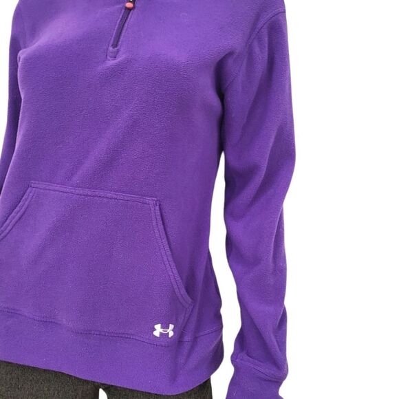 Under Armour Purple Fleece Pullover size Small - Picture 3 of 6